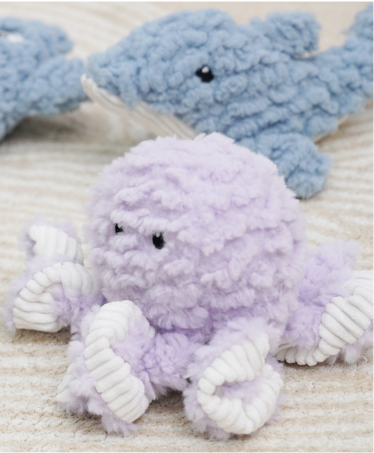 Dolphin Squeaky Dog Plush Toy