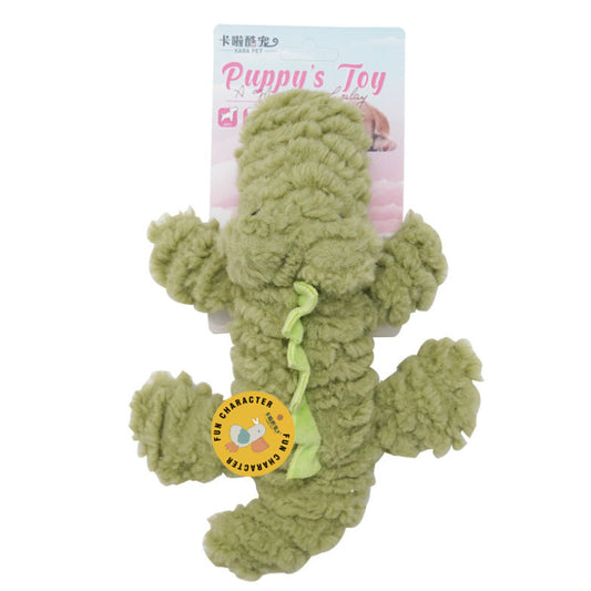 Crocodile Squeaky Dog Plush Toy